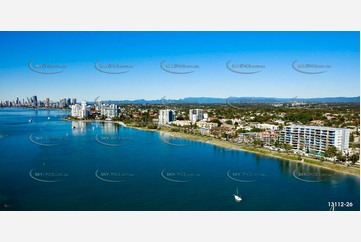 Marine Parade Biggera Waters Gold Coast QLD Aerial Photography