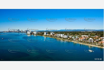 Marine Parade Biggera Waters Gold Coast QLD Aerial Photography