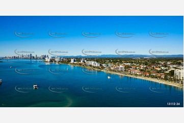 Marine Parade Biggera Waters Gold Coast QLD Aerial Photography