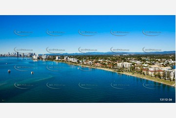 Marine Parade Biggera Waters Gold Coast QLD Aerial Photography