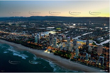 Broadbeach At Last Light QLD Aerial Photography