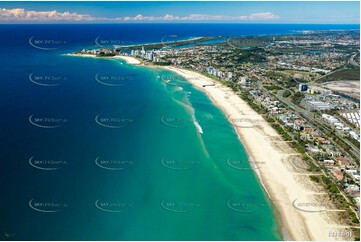Coastal Sand Bar at Bilinga Gold Coast QLD Aerial Photography