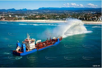 Balder R Rainbowing Sand at Miami Gold Coast QLD Aerial Photography