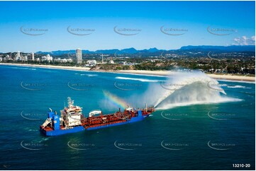 Balder R Rainbowing Sand at Miami Gold Coast QLD Aerial Photography