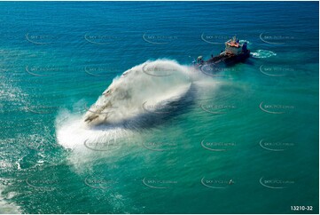 Balder R Rainbowing Sand at Miami Gold Coast QLD Aerial Photography
