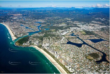 Looking over Burleigh Waters from 3700ft QLD Aerial Photography