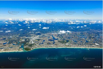 Burleigh Waters area from above 8900ft QLD Aerial Photography