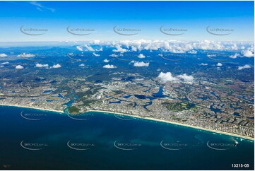 Burleigh Waters area from above 8900ft QLD Aerial Photography