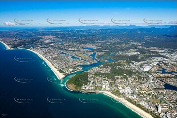 Looking over Burleigh Heads from 3500ft QLD Aerial Photography