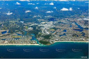 Burleigh Heads from around 9000ft QLD Aerial Photography