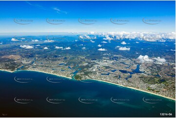Burleigh Heads from around 9000ft QLD Aerial Photography
