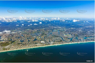 Broadbeach captured from 9000ft QLD Aerial Photography