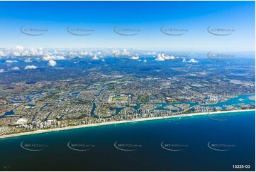 Surfers Paradise captured from around 7500ft QLD Aerial Photography