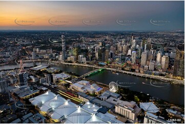 South Brisbane at Last Light QLD Aerial Photography
