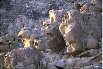 Ancient Rocks in the Gobi Desert Aerial Photography