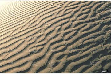 Wind blown waves of sand Aerial Photography