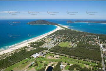 Aerial Photo Hawks Nest NSW Aerial Photography