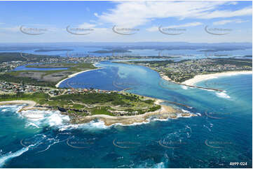 Aerial Photo Caves Beach NSW Aerial Photography