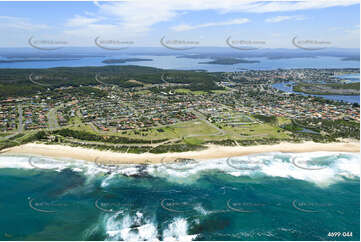 Aerial Photo Caves Beach NSW Aerial Photography