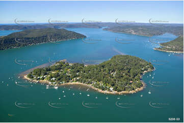 Dangar Island on the Hawkesbury River NSW Aerial Photography