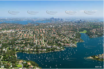 Aerial Photo Quakers Hat Bay Mosman Aerial Photography