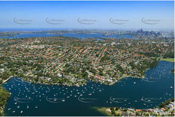 Aerial Photo Quakers Hat Bay Mosman Aerial Photography