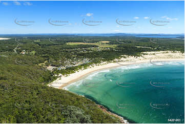 Aerial Photo One Mile Beach NSW Aerial Photography