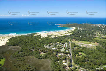 Aerial Photo One Mile Beach NSW Aerial Photography