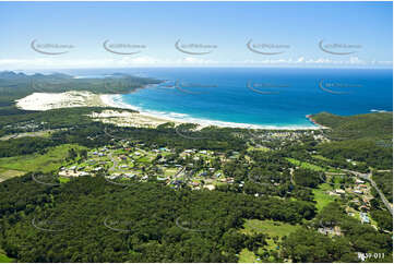 Aerial Photo One Mile Beach NSW Aerial Photography