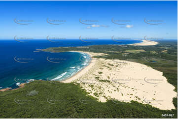 Aerial Photo One Mile Beach NSW Aerial Photography