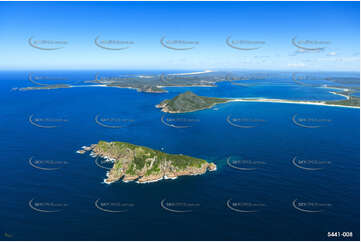 Aerial Photo Cabbage Tree Island Aerial Photography