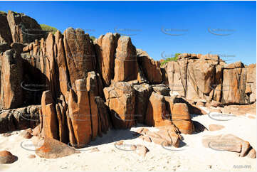 Rock Formations Anna Bay NSW Aerial Photography