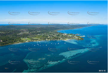 Aerial Photo Dunwich, North Stradbroke Island QLD Aerial Photography