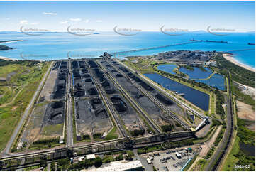 Bulk Coal Storage Hay Point Aerial Photography
