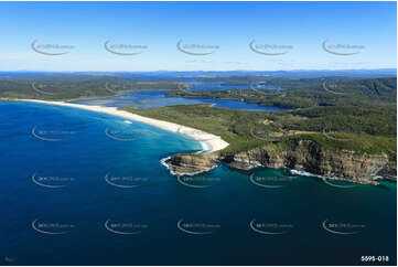 Aerial Photo Bald Head at Smiths Lake NSW Aerial Photography
