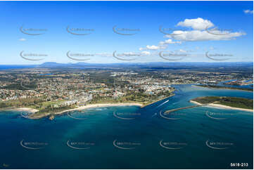 Aerial Photo Hibbard Area Port Macquarie NSW Aerial Photography