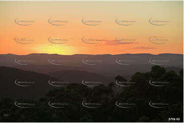 Sunset from Whoota Whoota Lookout Aerial Photography