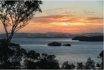 Sunset over Wallis Lake NSW Aerial Photography