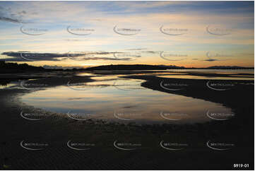 Sunrise over Port Denison beach Aerial Photography