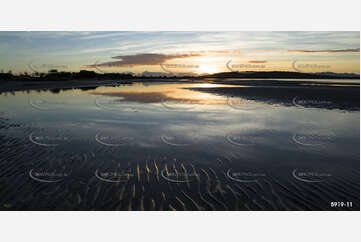 Sunrise over Port Denison beach Aerial Photography