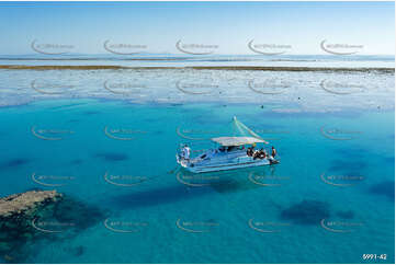Snorkeling in the Blue Lagoon Aerial Photography