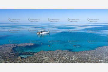 Snorkeling in the Blue Lagoon Aerial Photography