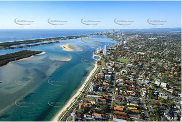 Aerial Photo Biggera Waters QLD Aerial Photography