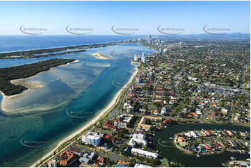 Aerial Photo Biggera Waters QLD Aerial Photography
