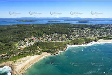 Aerial Photo Caves Beach NSW Aerial Photography