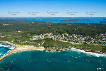 Aerial Photo Caves Beach NSW Aerial Photography