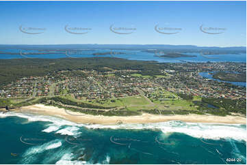 Aerial Photo Caves Beach NSW Aerial Photography