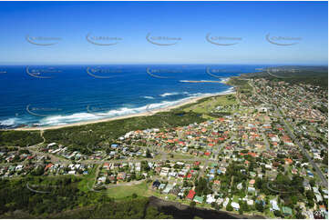 Aerial Photo Caves Beach NSW Aerial Photography