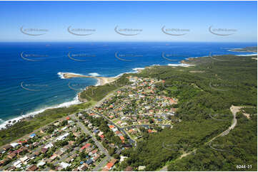 Aerial Photo Caves Beach NSW Aerial Photography