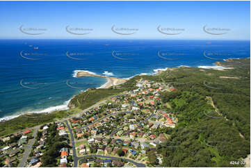 Aerial Photo Caves Beach NSW Aerial Photography